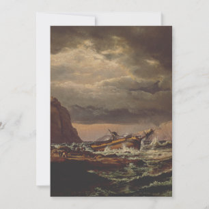 Invitation Naufrage sur la côte norvégienne par Johan Dahl