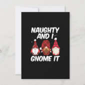 Invitation Naughty And I Gnome It Nordic Gnomes Christmas Nau (Devant)