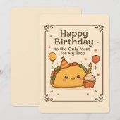 Invitation Naughty Birthday Card, Funny Anniversaire Card pou (Devant / Derrière)