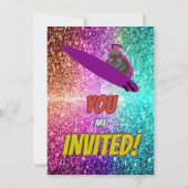 Invitation Naughty Squirrel Fun Anniversaire Cheeky invitatio (Dos)