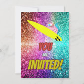 Invitation Naughty Squirrel Fun Anniversaire Cheeky invitatio (Dos)