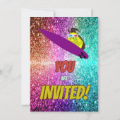 Invitation Naughty Squirrel Fun Anniversaire Cheeky invitatio (Dos)