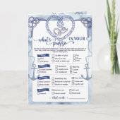 Invitation Nautical Anchor Bridal Shower, Activities 4 Games (Devant)