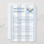 Invitation Nautical Beach Bachelorette Week-end (Dos)