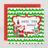 Invitation Nautical Christmas Party (Devant / Derrière)