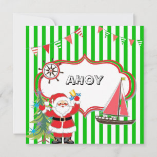 Invitation Nautical Christmas Party
