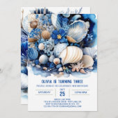 Invitation Nautical Delight Boy Anniversaire (Devant / Derrière)