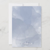 Invitation #Nautical Engagement Party Blue Aquarelle (Dos)