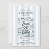 Invitation Nautical Lake Weekend Bachelorette Itinerary (Devant)
