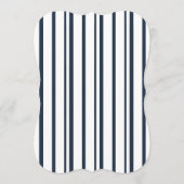 Invitation Nautical Navy Stripe Die-Cut Wedding Table Number (Dos)