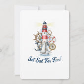 Invitation Nautical Ocean Beacon Party Invite (Dos)