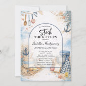 Invitation Nautical Ocean Bridal Shower Kitchen Themed (Devant)
