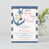 Invitation Nautical She's Tying the Knot Fête des mariées (P/ (Debout devant)