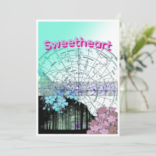 Invitation Nautical Style Card (Debout devant)