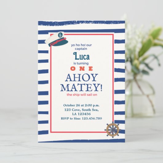 Invitation Nautique (Debout devant)