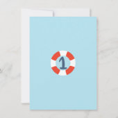 Invitation Nautique 1er anniversaire Boys (Dos)