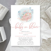 Invitation Nautique Baleine Rose Jellyfish Baby Dans Fleurie 