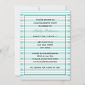 Invitation Nautique Bateau Lt Bleu Blanc Rayure #2 V Enterrem (Dos)
