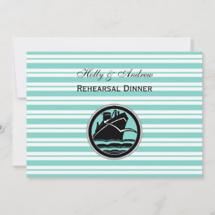 Invitation Nautique Bateau Lt Bleu Blanc Rayure H Répétition