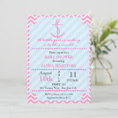 Invitation nautique de baby shower (Debout devant)