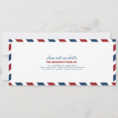 Invitation nautique de billet de par avion de (Dos)