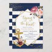 Invitation Nautique De Douche Nautique (Devant / Derrière)