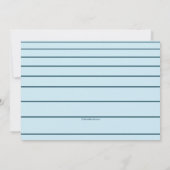 Invitation nautique de terre et de mer (Dos)