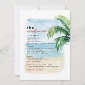 Invitation Nautique Dernière voile Bachelorette Week-end (Dos)