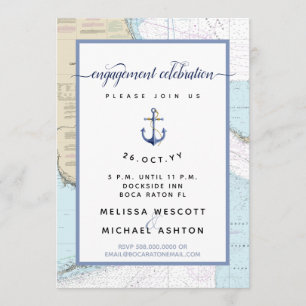 Invitation Nautique #Engagement Party   Sud #Floride