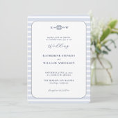 Invitation Nautique Infinity Knot Monograms Plage Mariage (Debout devant)