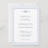 Invitation Nautique Infinity Knot Monograms Plage Mariage (Devant)