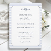 Invitation Nautique Infinity Knot Monograms Plage Mariage