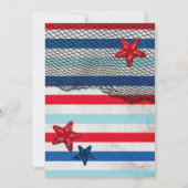 Invitation nautique, Invitation Crabe pour Anniver (Dos)