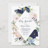 Invitation Nautique moderne | Floral Baby Sprinkl (Devant)