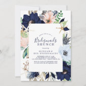 Invitation Nautique moderne | Floral Bridesmaids Brunch (Devant)