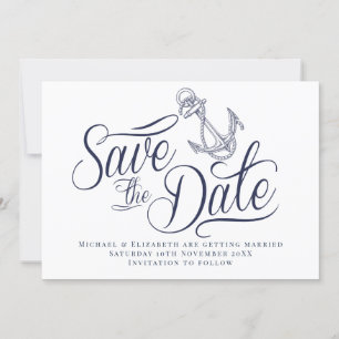 Invitation Nautique moderne Save the Date