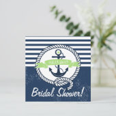 Invitation Nautique Nautique De La Marine Rustique (Debout devant)