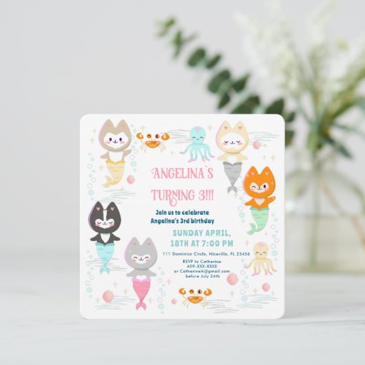 Invitation Nautique Thème Anniversaire. (Debout devant)