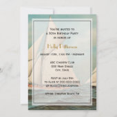 Invitation Nautique Vintage Yachts Racing #1 Anniversaire (Dos)