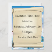 Invitation Navire de brise-glace (Dos)