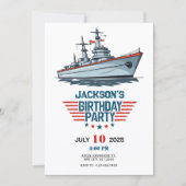 Invitation Navire de l'Armée de la Marine (Devant)