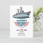 Invitation Navire de l'Armée de la Marine (Debout devant)