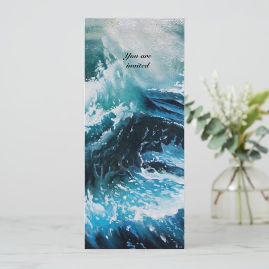 Invitation Navire en mer dans la tempête (Debout devant)