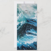 Invitation Navire en mer dans la tempête (Dos)