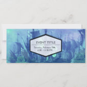 Invitation Navire naviguant en haute mer. (Dos)