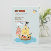 Invitation Navire Pirate (Debout devant)