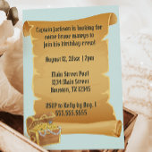 Invitation Navire pirate Anniversaire Nom et âge