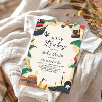 Navire pirate nautique Ahoy C'est un Baby shower g