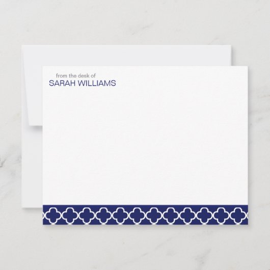Invitation Navire Quatrefoil Flat Merci Notes (Devant)