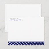 Invitation Navire Quatrefoil Flat Merci Notes (Devant / Derrière)